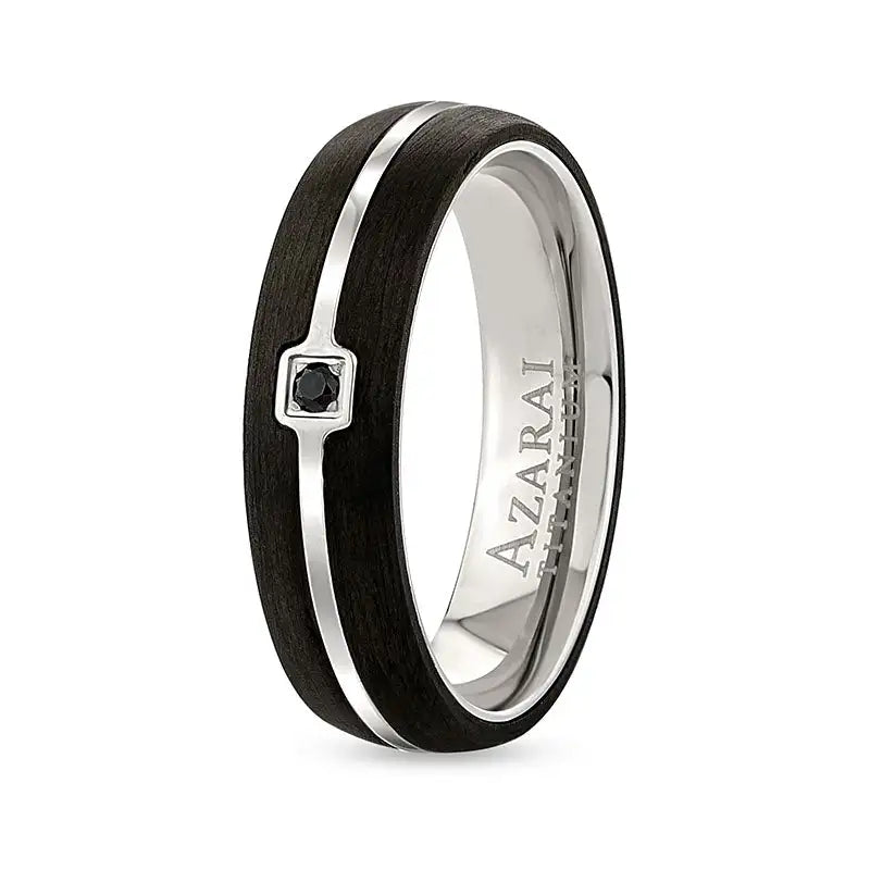Magnum black diamond wedding band - Main Image