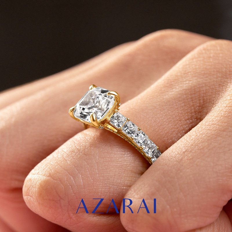 Gianna 14kt gold engagement ring – Azarai
