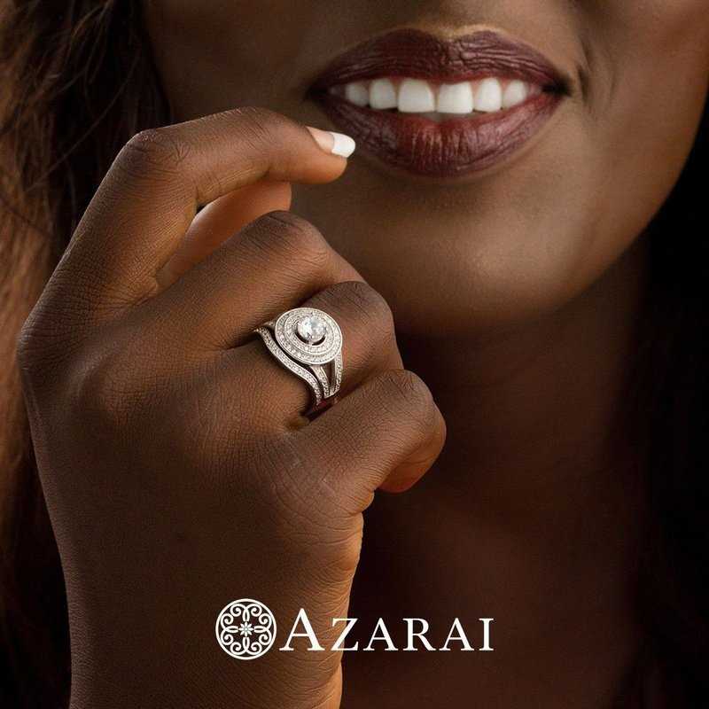 Cara sterling silver bridal set - Wedding Rings |  Abuja | Lagos | Nigeria