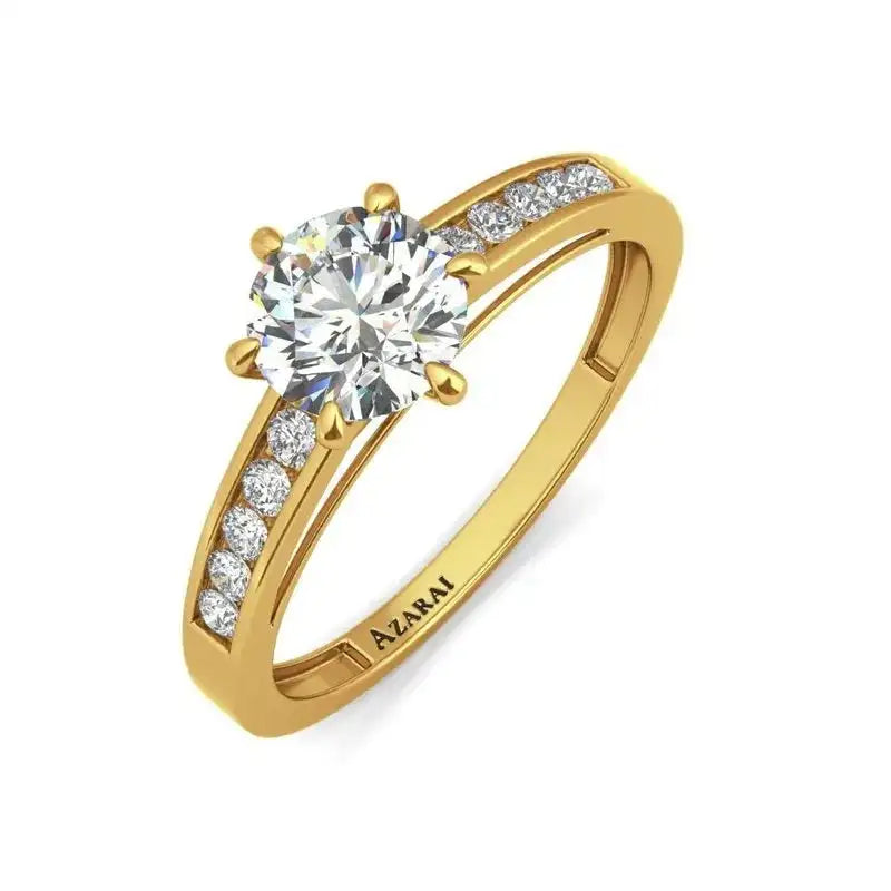 Anna 9kt gold engagement ring Yellow