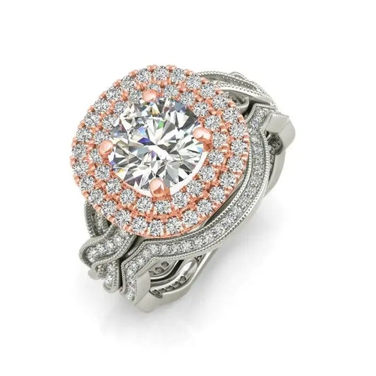 Cellini 9kt gold bridal set - Wedding Rings |  Abuja | Lagos | Nigeria