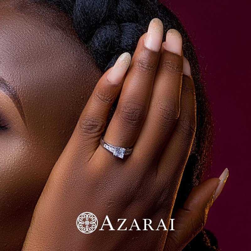 Erisa sterling silver engagement ring - Wedding Rings |  Abuja | Lagos | Nigeria