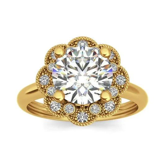 Lily 9kt gold engagement ring - Wedding Rings |  Abuja | Lagos | Nigeria