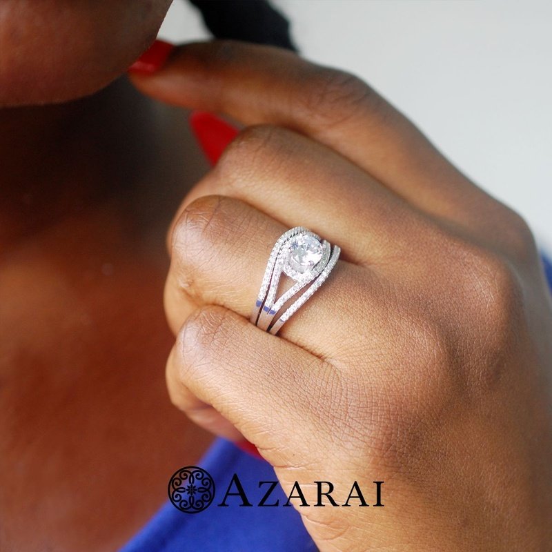 Raquel sterling silver bridal set - Wedding Rings |  Abuja | Lagos | Nigeria