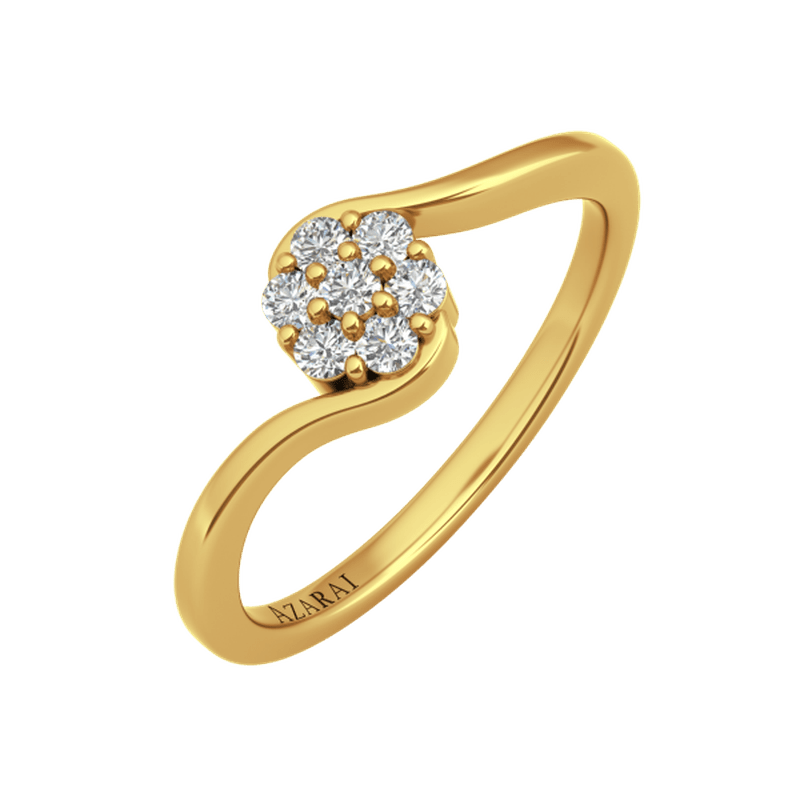 Fleur 9kt gold engagement ring - Wedding Rings |  Abuja | Lagos | Nigeria