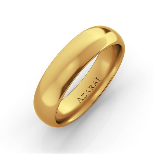 Solis 18kt gold wedding band 5mm - Wedding Rings |  Abuja | Lagos | Nigeria
