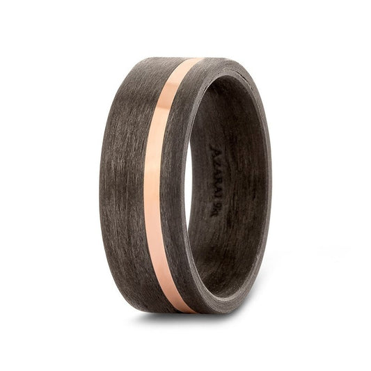 Kymera carbon fibre and solid gold wedding band - Wedding Rings |  Abuja | Lagos | Nigeria