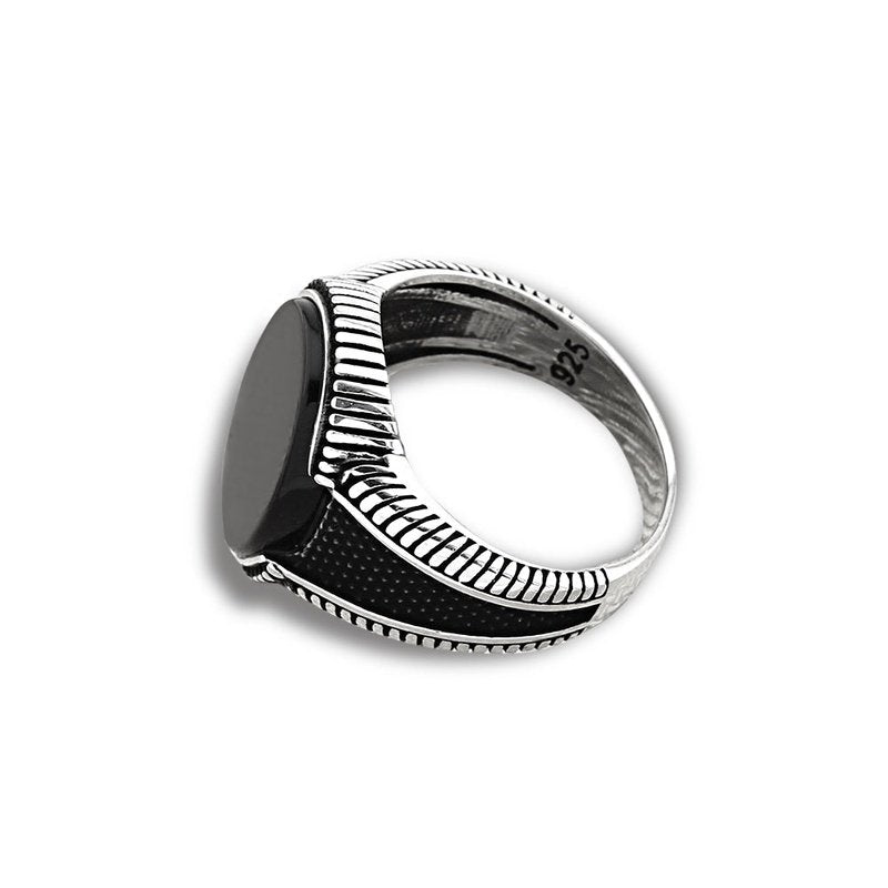Nightfall sterling silver men's signet ring - Wedding Rings |  Abuja | Lagos | Nigeria