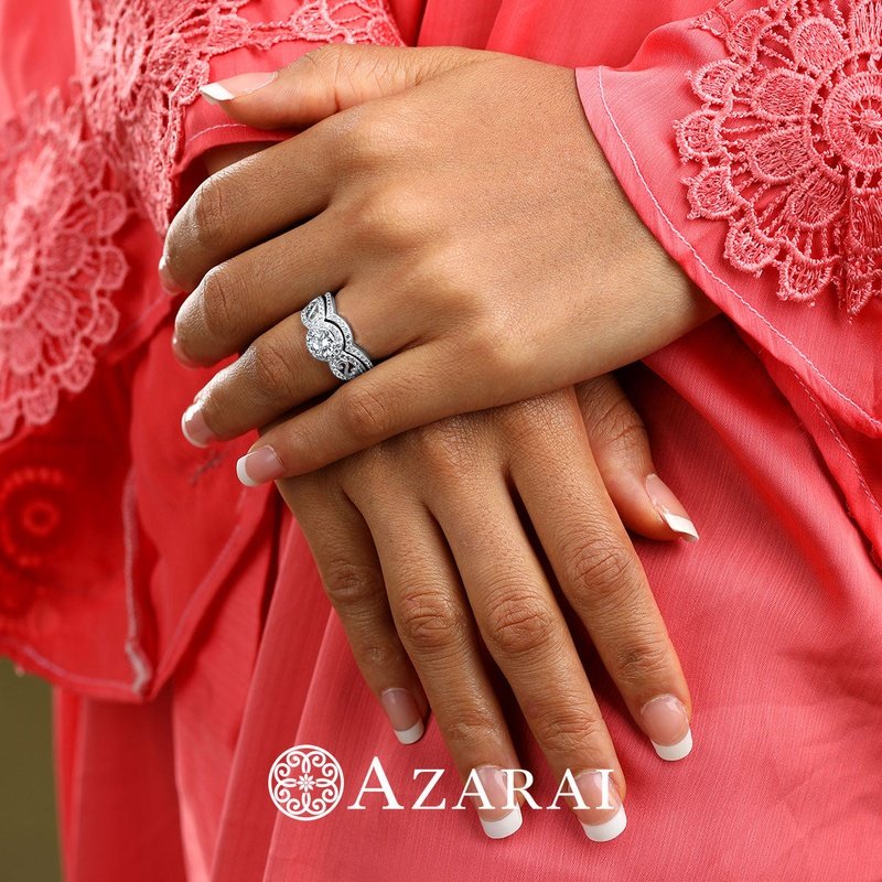 Miele sterling silver bridal set - Wedding Rings |  Abuja | Lagos | Nigeria
