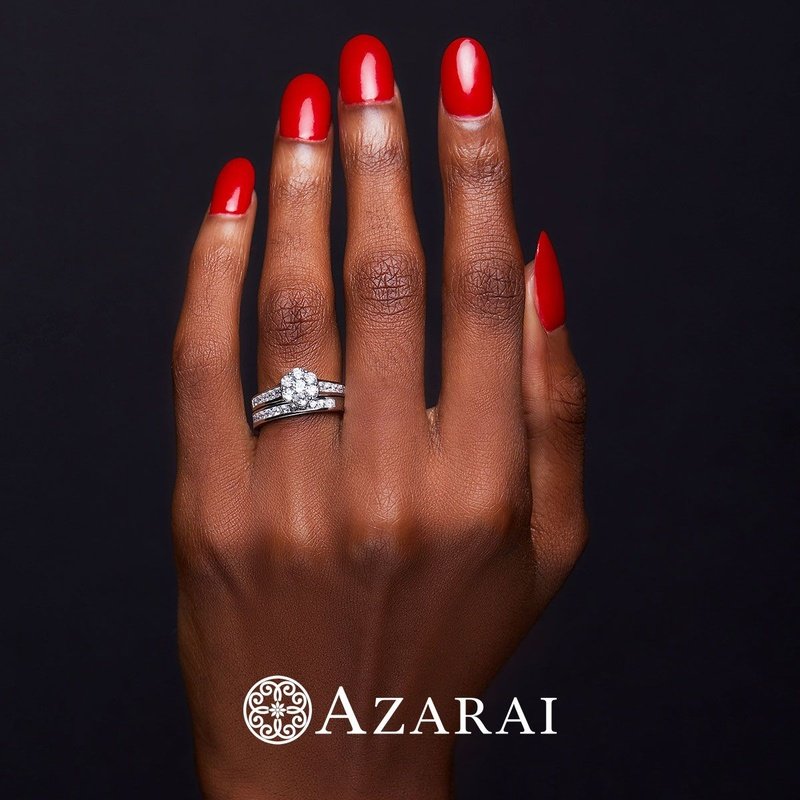Luna sterling silver bridal set - Wedding Rings |  Abuja | Lagos | Nigeria