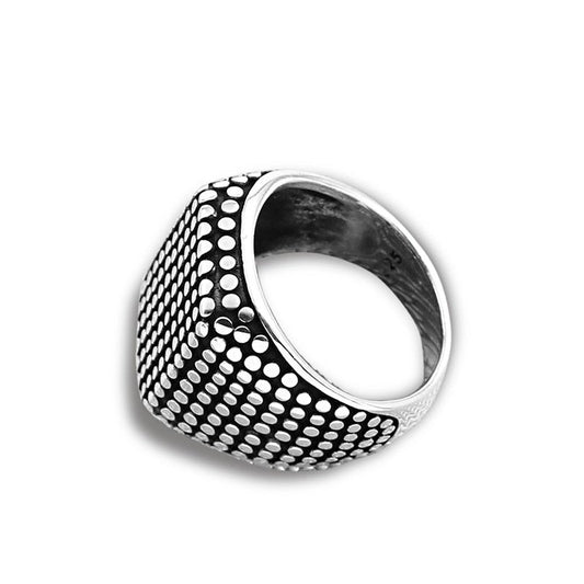 Quantum sterling silver men's signet ring - Wedding Rings |  Abuja | Lagos | Nigeria