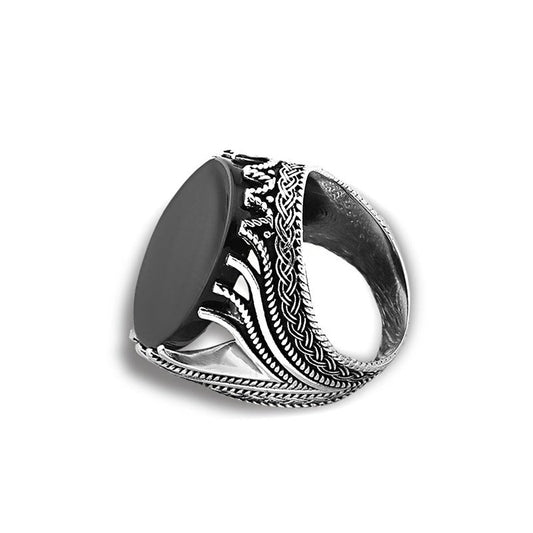 Ragnarok sterling silver men's signet ring - Wedding Rings |  Abuja | Lagos | Nigeria