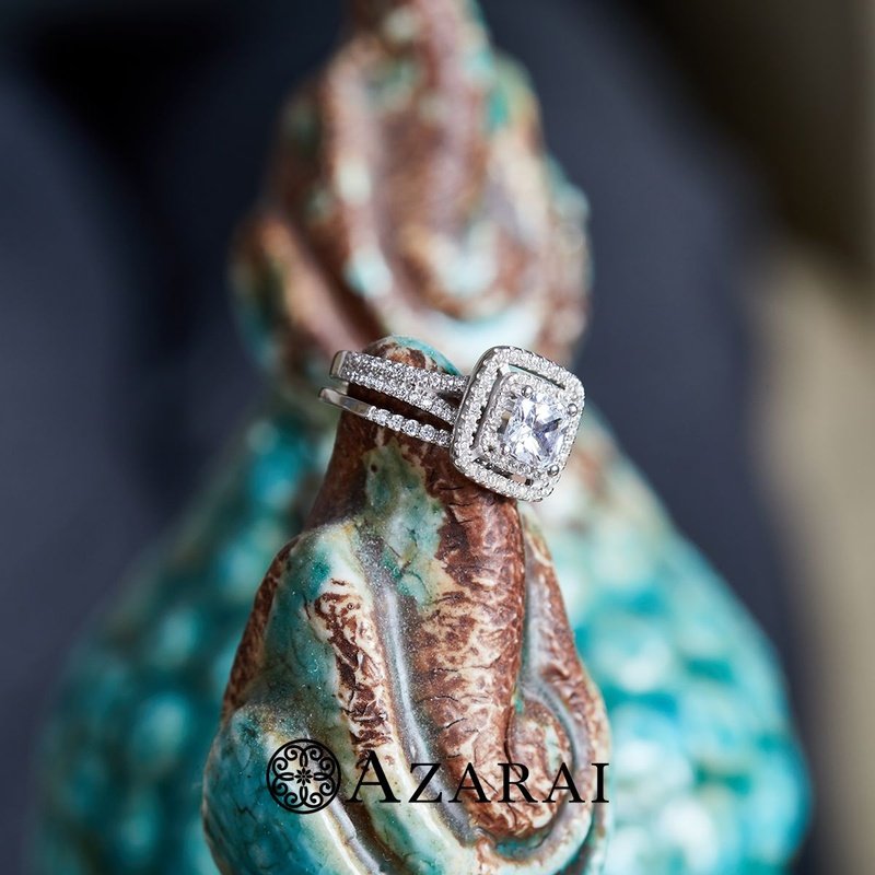 Alexandra sterling silver bridal set - Wedding Rings |  Abuja | Lagos | Nigeria