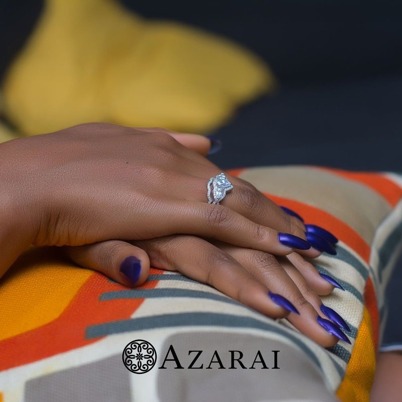 Alyssa sterling silver bridal set - Wedding Rings |  Abuja | Lagos | Nigeria