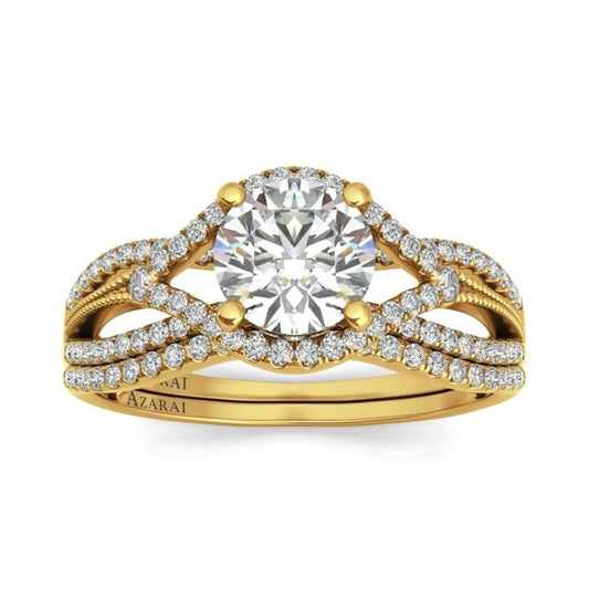 Azalea 9kt gold bridal set - Wedding Rings |  Abuja | Lagos | Nigeria