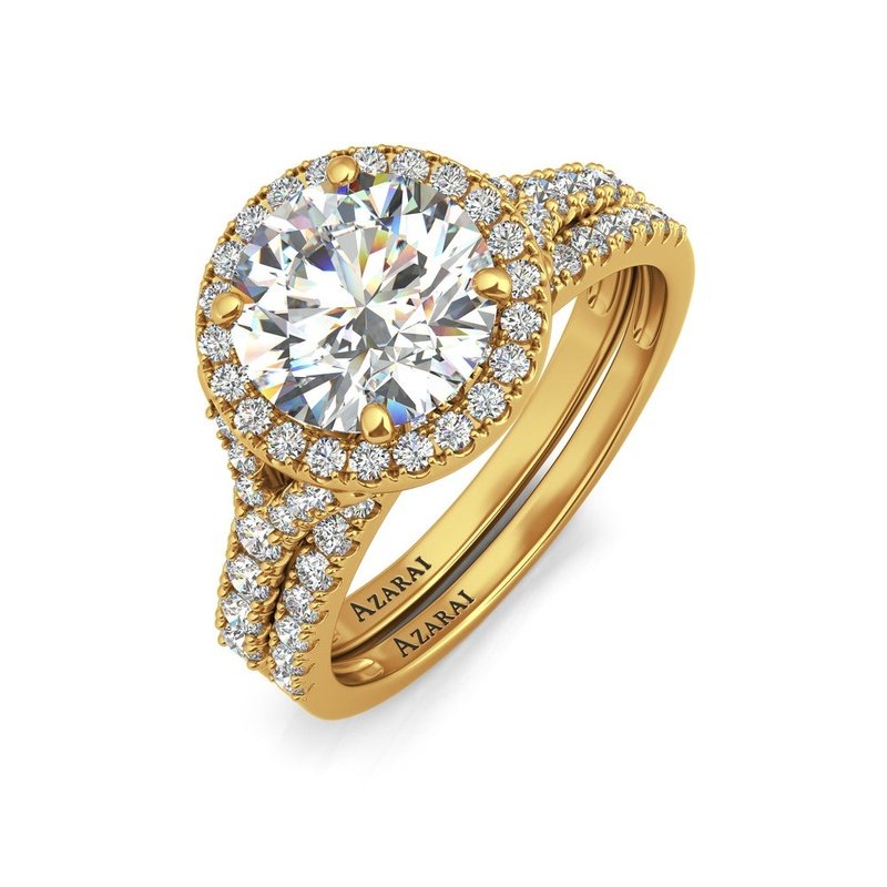 Carrie 9kt gold bridal set - Wedding Rings |  Abuja | Lagos | Nigeria
