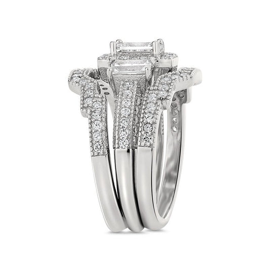Brooklyn sterling silver bridal set - Wedding Rings |  Abuja | Lagos | Nigeria