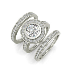 Chamise sterling silver bridal set ON CLEARANCE