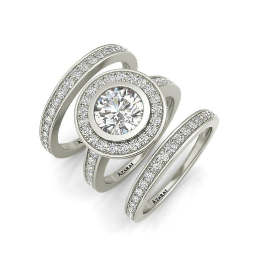Chamise sterling silver bridal set - Wedding Rings |  Abuja | Lagos | Nigeria