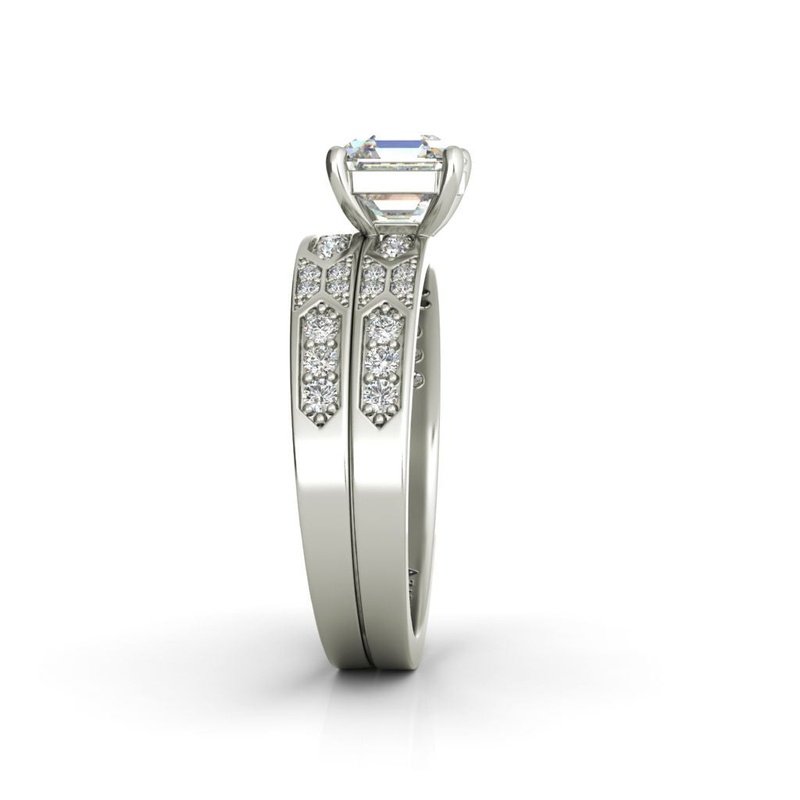 Dolce sterling silver bridal set - Wedding Rings |  Abuja | Lagos | Nigeria