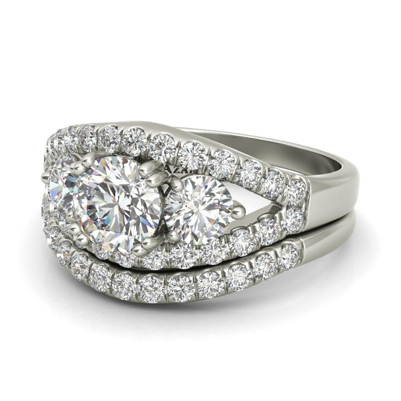 Eleanor sterling silver bridal set - Wedding Rings |  Abuja | Lagos | Nigeria
