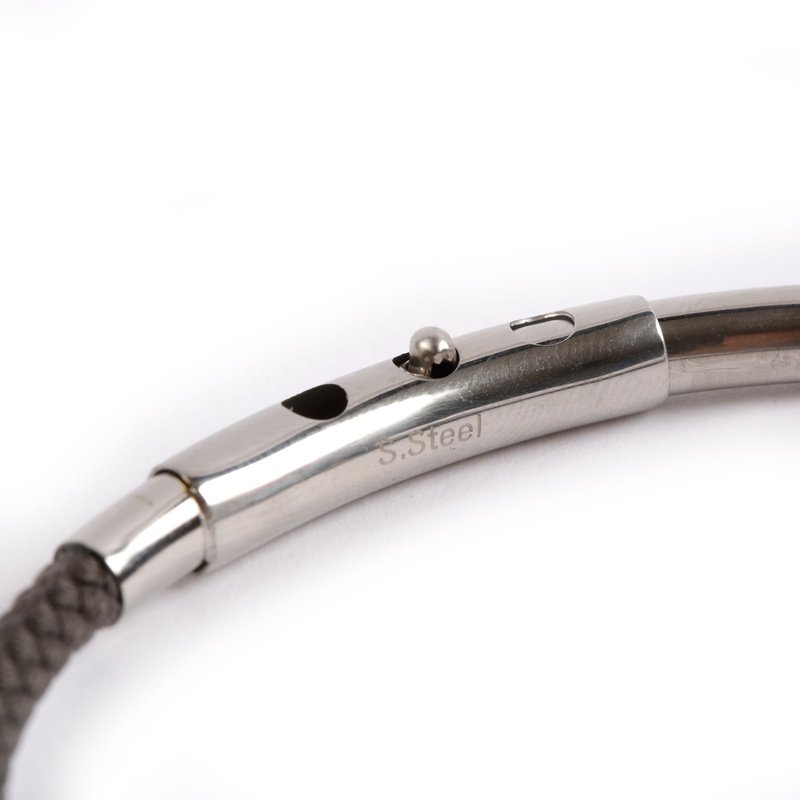 Gibson cord and stainless steel men's bracelet - Wedding Rings |  Abuja | Lagos | Nigeria