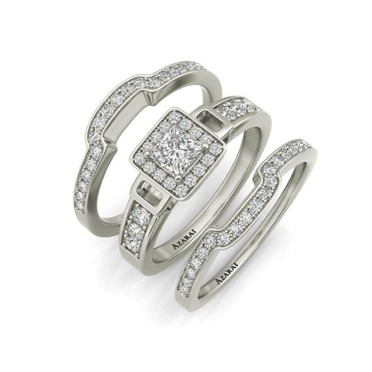 Henriette sterling silver bridal set - Wedding Rings |  Abuja | Lagos | Nigeria