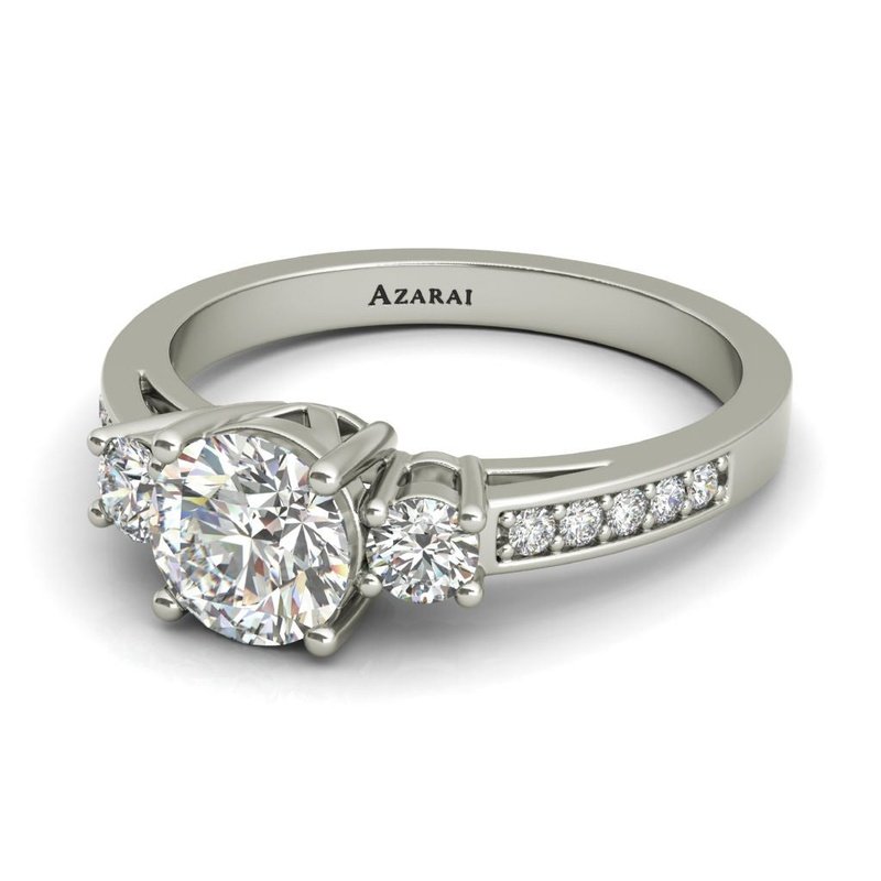 Bella sterling silver engagement ring – Azarai