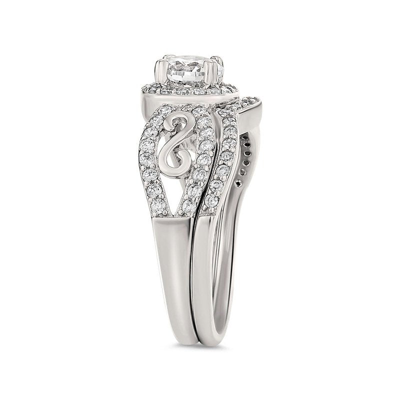 Miele sterling silver bridal set - Wedding Rings |  Abuja | Lagos | Nigeria