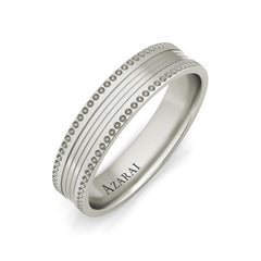 Nelson sterling silver wedding band