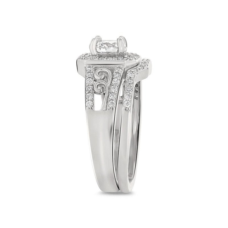 Paris sterling silver bridal set - Wedding Rings |  Abuja | Lagos | Nigeria